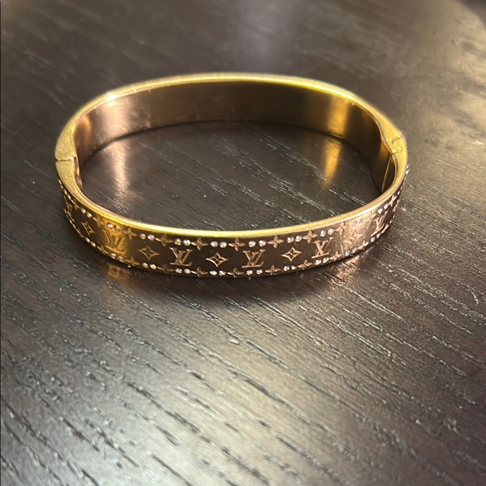 Louis Vuitton crystal nanogram bangle bracelet - Picture 1 of 1